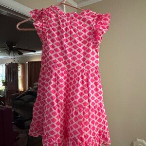 Vineyard Vines Pink Patterned Dress